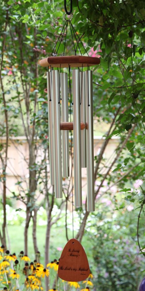 Wild Birds Unlimited Memory Chimes Indianapolis In Each Chime Is Laser Engraved With An Inspirational Verses Such As What We Have Once Enjoyed Can Never Lose By Helen Keller Or The Lord Bless You And